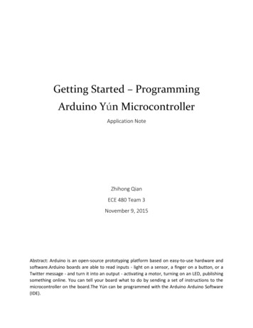 Getting Started Programming Arduino Yún Microcontroller