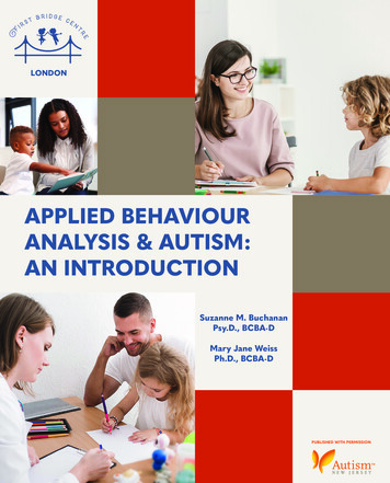 Applied Behaviour Analysis & Autism: An Introduction