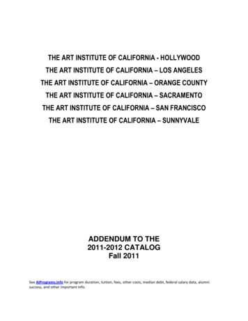 The Art Institute Of California - Hollywood The Art Institute Of .