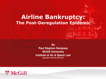 Airline Bankruptcy - McGill University