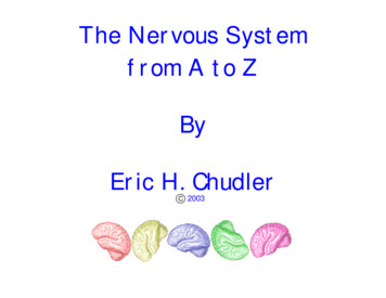 The Nervous System From A To Z By Eric H. Chudler