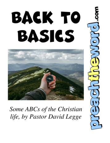 Back To Basics - Preach The Word