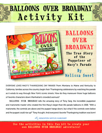 BALLOONS OVER BROADWAY Activity Kit - TeachingBooks