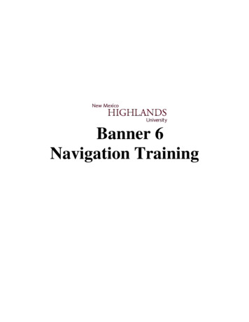 Banner 6 Navigation Training Full