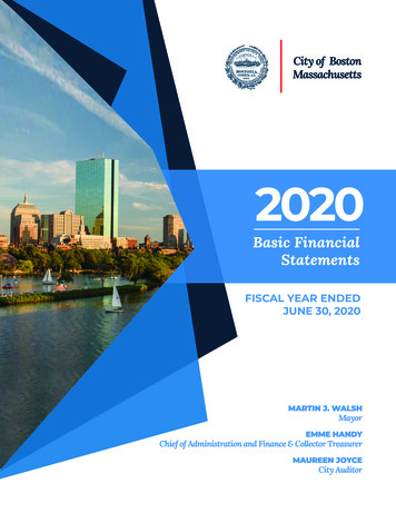 Basic Financial Statement Report 2020 (Do Not Roll Forward . - Boston