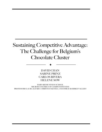 Sustaining Competitive Advantage: The . - Michael Porter