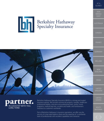 Partner. - Berkshire Hathaway Specialty Insurance