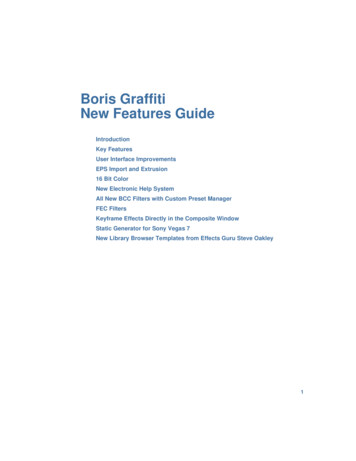 Boris Graffiti New Features Guide - Corel