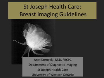 St Joseph Health Care: Breast Imaging Guidelines - South West