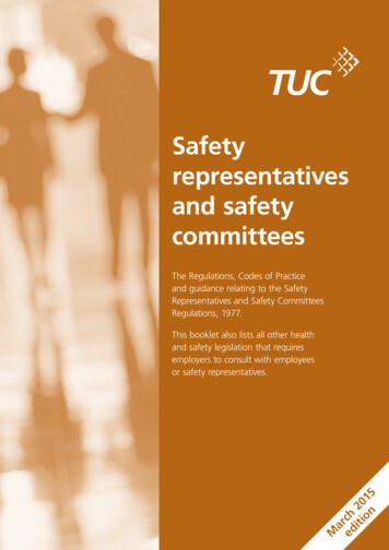 Safety Representatives And Safety Committees