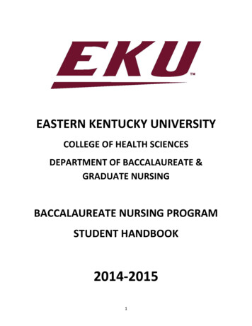 BSN Student Handbook - School Of Nursing School Of 