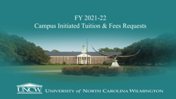 FY 2021-22 Campus Initiated Tuition & Fees Requests