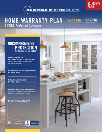 Home Warranty Plan California - Orhp