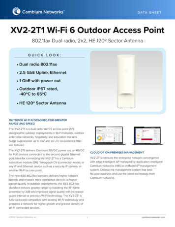 XV2-2T1 Wi-Fi 6 Outdoor Access Point - Cambium Networks