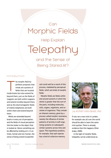 Help Explain Telepathy - Rupert Sheldrake