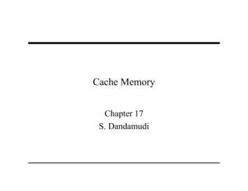 Cache Memory - Carleton University