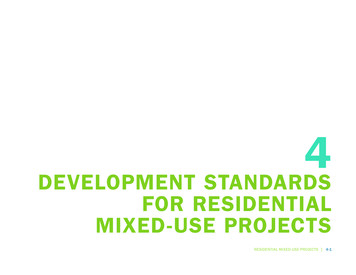 DEVELOPMENT STANDARDS FOR RESIDENTIAL MIXED-USE 