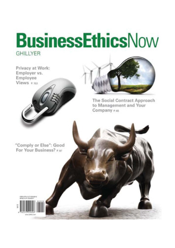 Business Ethics Now - @@ Home - KKU Web Hosting