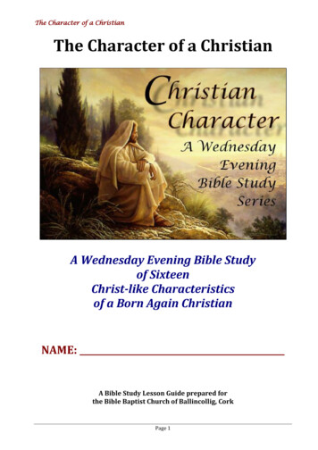 The Character Of A Christian