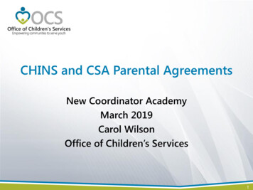 CHINS And CSA Parental Agreements - Virginia