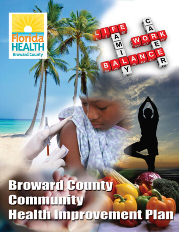 Table Of Contents - Florida Department Of Health In Broward