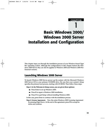Basic Windows 2000/ Windows 2000 Server . - Help Net Security