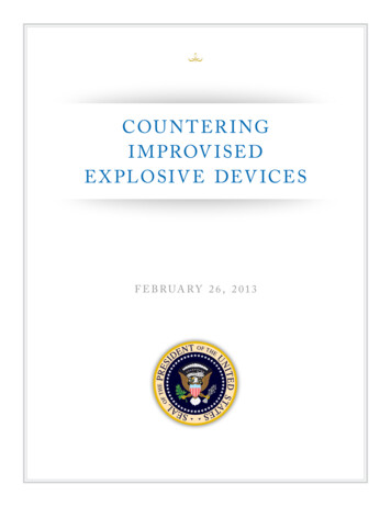 COUNTERING IMPROVISED EXPLOSIVE DEVICES - 