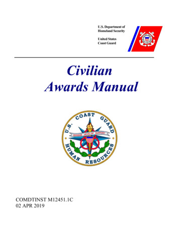 Civilian Awards Manual - U.S. Department Of Defense
