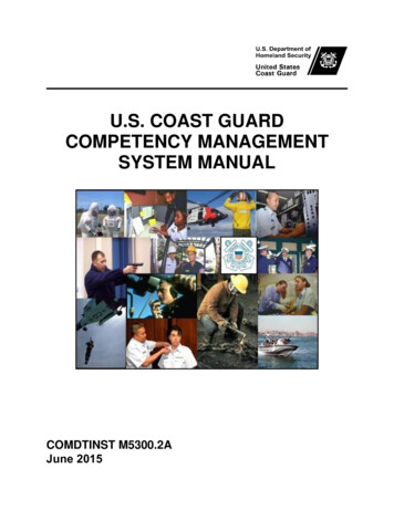 U.S. COAST GUARD COMPETENCY MANAGEMENT SYSTEM 