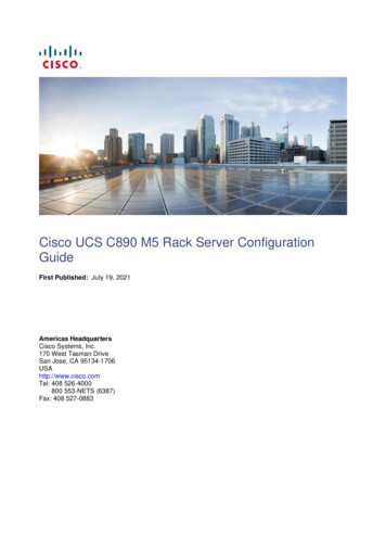 Cisco UCS C890 M5 Rack Server Configuration Guide