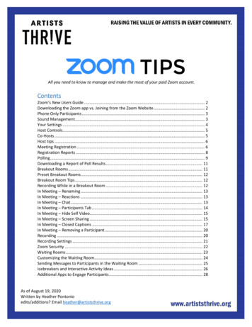 Zoom Guide - Home Artists Thrive