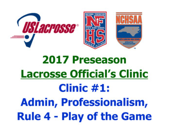 Lacrosse Official’s Clinic