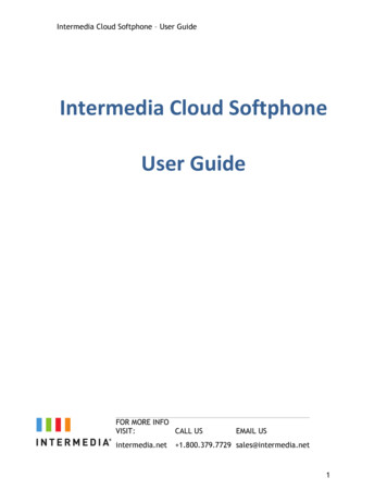 Intermedia Cloud Softphone User Guide