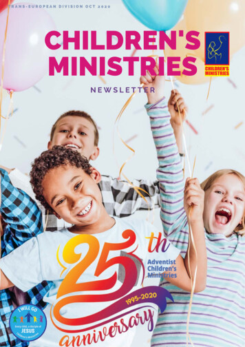 CHILDREN'S MINISTRIES