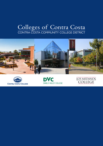 TABLE OF CONTENTS - Contra Costa Community College District