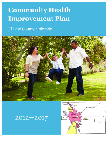 Community Health Improvement Plan - El Paso County Public Health