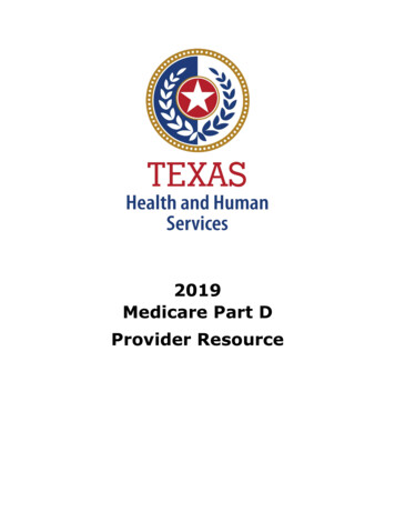 2019 Comprehensive Medicare Part D Provider Information 