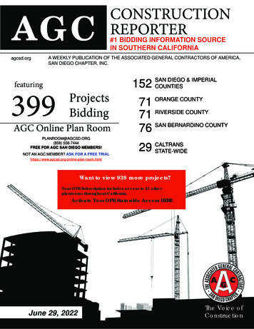 AGC CONSTRUCTION REPORTER - Login