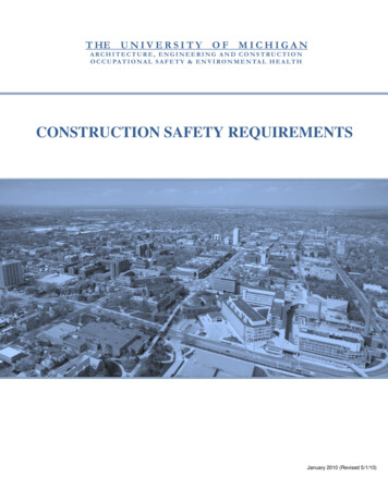 CONSTRUCTION SAFETY REQUIREMENTS