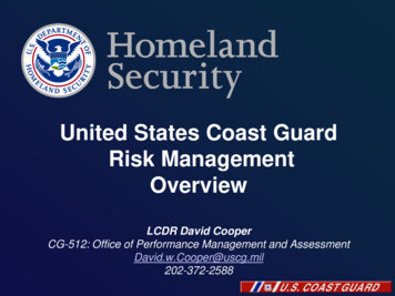 United States Coast Guard Risk Management Overview