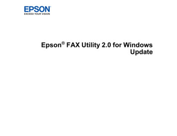 Epson FAX Utility 2.0 For Windows Update