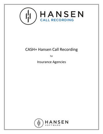 CASH Hansen Call Recording