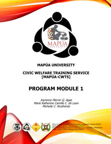 PROGRAM MODULE 1 - Mapúa University