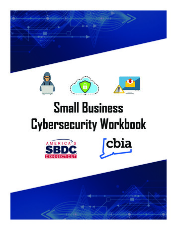 Small Business Cybersecurity Workbook - CBIA