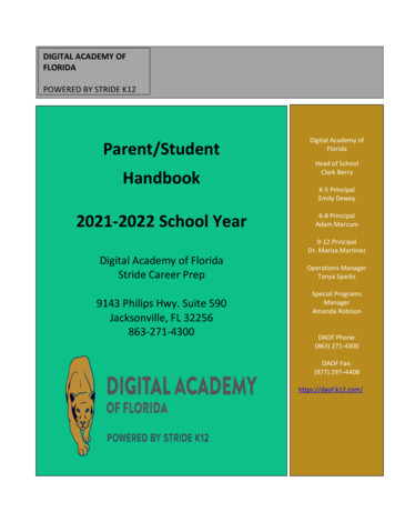 DAOF Parent/student Handbook - K12