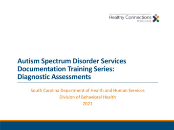 Autism Spectrum Disorder Services Documentation Training .
