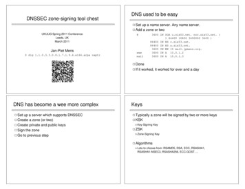 DNS Used To Be Easy DNSSEC Zone-signing Tool Chest - UKUUG