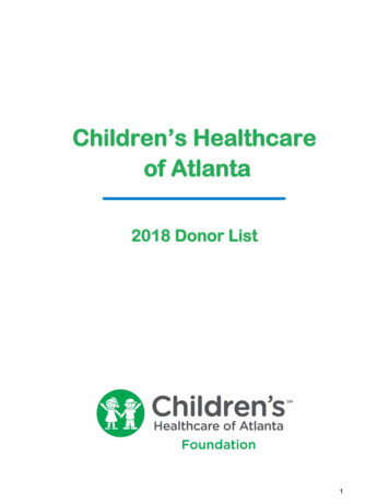 Children's Healthcare Of Atlanta - Choa 