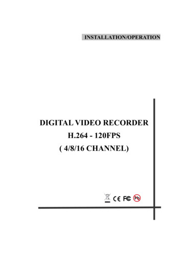 DIGITAL VIDEO RECORDER H.264 - 120FPS ( 4/8/16 . - 