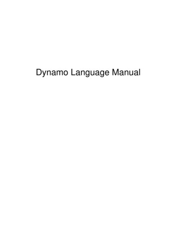 Dynamo Language Manual